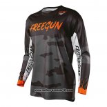 2020 Motocross Ciclismo Maglie Freegun Manica Lunga Nero