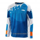 2020 Motocross Ciclismo Maglie KTM Manica Lunga Blu