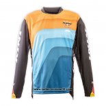 2020 Motocross Ciclismo Maglie Kini Manica Lunga Arancione Blu