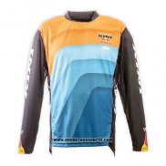 2020 Motocross Ciclismo Maglie Kini Manica Lunga Arancione Blu