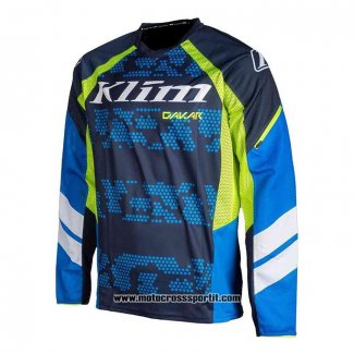 2020 Motocross Ciclismo Maglie Klim Manica Lunga Blu