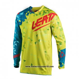 2020 Motocross Ciclismo Maglie Leatt Manica Lunga Giallo