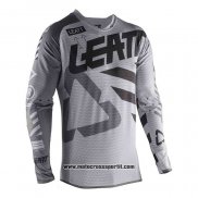 2020 Motocross Ciclismo Maglie Leatt Manica Lunga Grigio