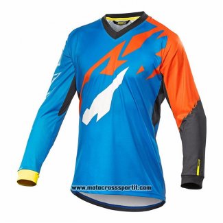 2020 Motocross Ciclismo Maglie Mavic Manica Lunga Blu