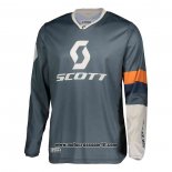 2020 Motocross Ciclismo Maglie Scott Manica Lunga Grigio