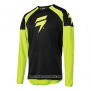 2020 Motocross Ciclismo Maglie Shift Manica Lunga Nero Giallo