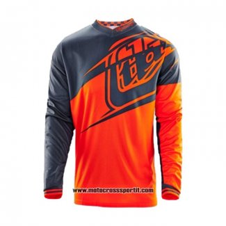 2020 Motocross Ciclismo Maglie TLD Manica Lunga Arancione