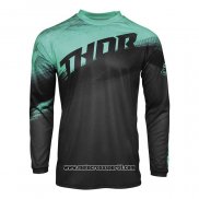 2020 Motocross Ciclismo Maglie Thor Manica Lunga Nero