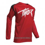 2020 Motocross Ciclismo Maglie Thor Manica Lunga Rosso