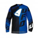 2020 Motocross Ciclismo Maglie UFO Manica Lunga Nero Blu