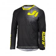 2021 Just 1 Motocross Ciclismo Maglie Manica Lunga Nero Giallo