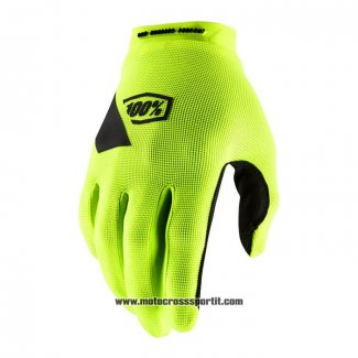 2021 Motocross Ciclismo 100 Percent Guanti Dita Lunghe Verde