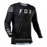 2021 Motocross Ciclismo Maglie FOX Manica Lunga Nero