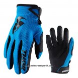 2021 Motocross Ciclismo Thor Guanti Dita Lunghe Blu