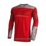 2021 Oneal Motocross Ciclismo Maglie Manica Lunga Rosso Argentato