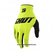 2021 Shot Motocross Ciclismo Guanti Dita Lunghe Giallo