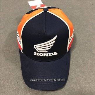 2020 Moto GP Ciclismo Honda Cappello Nero Arancione