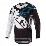 2020 Motocross Ciclismo Maglie Alpinestars Manica Lunga Nero Bianco