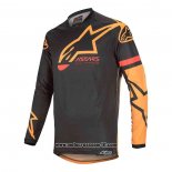 2020 Motocross Ciclismo Maglie Alpinestars Manica Lunga Nero