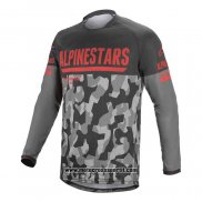 2020 Motocross Ciclismo Maglie Alpinestars Manica Lunga Nero