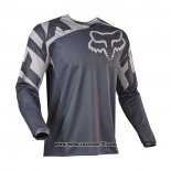 2020 Motocross Ciclismo Maglie FOX Manica Lunga Grigio