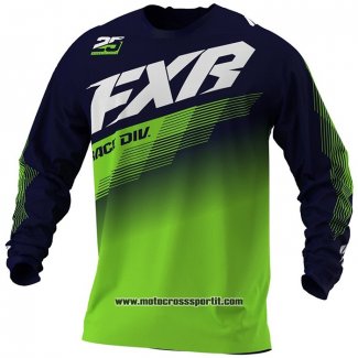 2020 Motocross Ciclismo Maglie FXR Manica Lunga Verde