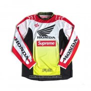 2020 Motocross Ciclismo Maglie Honda Manica Lunga Nero Rosso Giallo