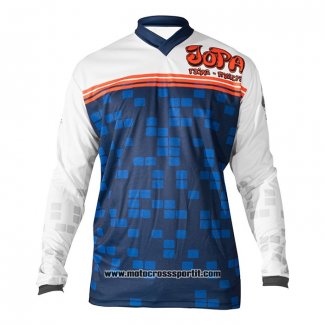 2020 Motocross Ciclismo Maglie Jopa Manica Lunga Blu