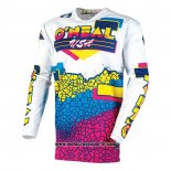 2020 Motocross Ciclismo Maglie Oneal Manica Lunga Bianco