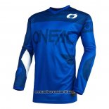 2020 Motocross Ciclismo Maglie Oneal Manica Lunga Blu