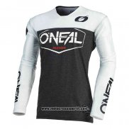 2020 Motocross Ciclismo Maglie Oneal Manica Lunga Nero Bianco