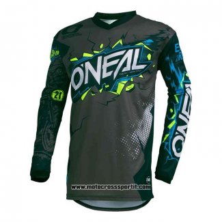 2020 Motocross Ciclismo Maglie Oneal Manica Lunga Verde