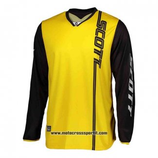 2020 Motocross Ciclismo Maglie Scott Manica Lunga Giallo