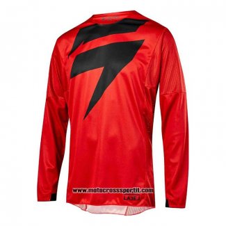 2020 Motocross Ciclismo Maglie Shift Manica Lunga Rosso