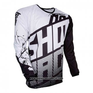 2020 Motocross Ciclismo Maglie Shot Manica Lunga Bianco