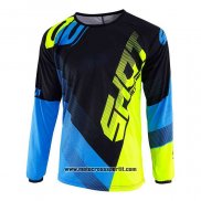 2020 Motocross Ciclismo Maglie Shot Manica Lunga Blu