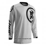 2020 Motocross Ciclismo Maglie Thor Manica Lunga Bianco