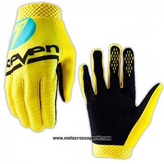 2020 Motocross Ciclismo Seven Guanti Dita Lunghe Giallo