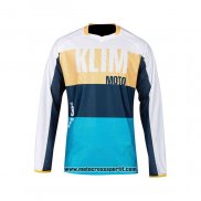 2021 Klim Motocross Ciclismo Maglie Manica Lunga Giallo Blu