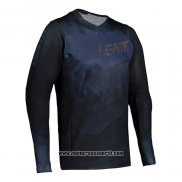 2021 Motocross Ciclismo Maglie Leatt Manica Lunga Blu