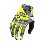 2021 Oneal Motocross Ciclismo Guanti Dita Lunghe Giallo Grigio