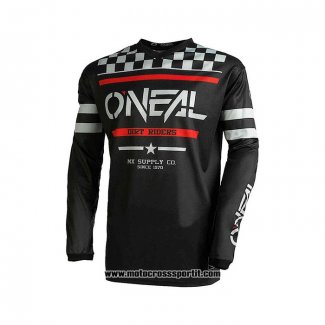 2021 Oneal Motocross Ciclismo Maglie Manica Lunga Grigio