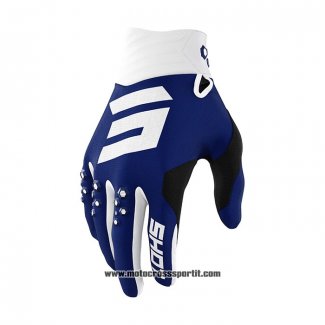 2021 Shot Motocross Ciclismo Guanti Dita Lunghe Blu