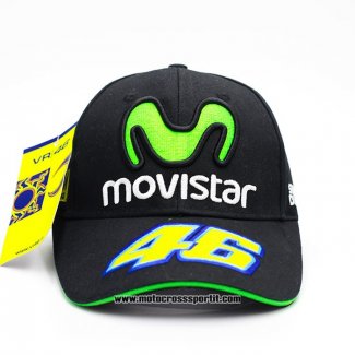 2020 Moto GP Ciclismo Movistar Cappello Nero