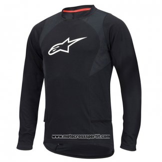 2020 Motocross Ciclismo Maglie Alpinestars Manica Lunga Nero