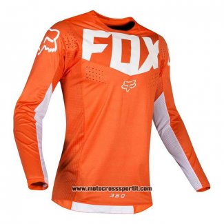 2020 Motocross Ciclismo Maglie FOX Manica Lunga Arancione