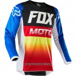 2020 Motocross Ciclismo Maglie FOX Manica Lunga Blu