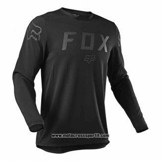 2020 Motocross Ciclismo Maglie FOX Manica Lunga Nero