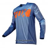 2020 Motocross Ciclismo Maglie FOX Manica Lunga Spento Blu