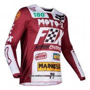 2020 Motocross Ciclismo Maglie FOX Manica Lunga Spento Rosso